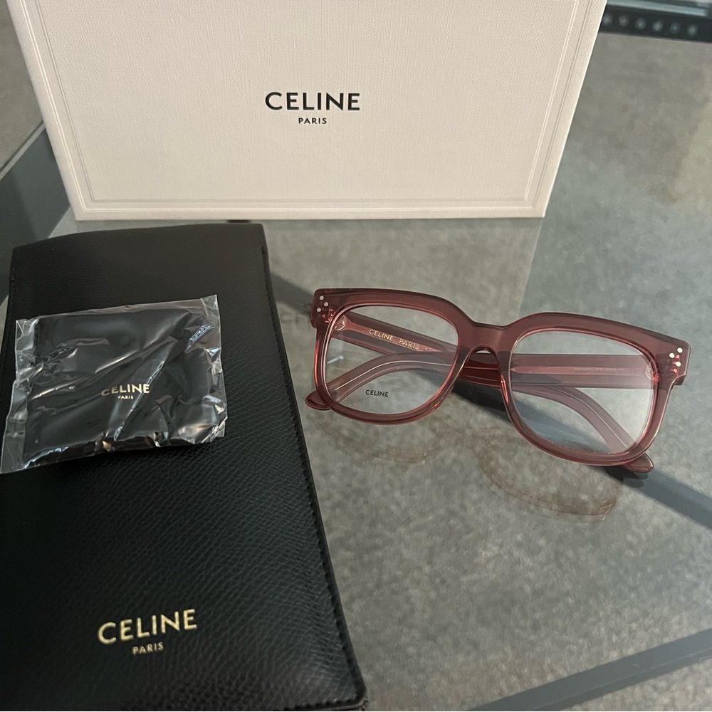 NEW Celine | Rx Red Frame Eye Glasses Eyewear